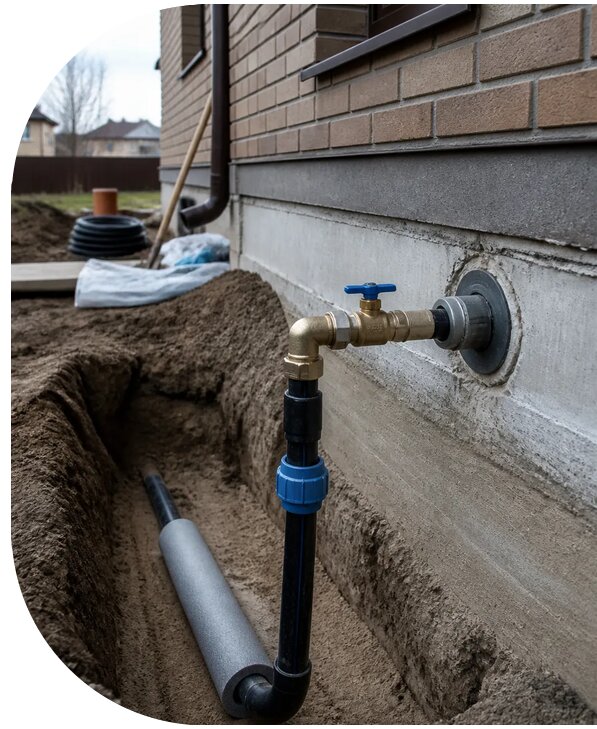 Устройство ввода водопровода в дом в Нижнем Тагиле от 8848 р. | АПаруса-Нжн